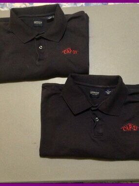 2 Polo Shirts, sz L